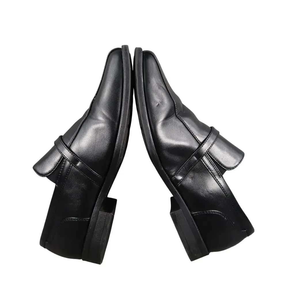 Perry Ellis Shoes Big Kids 6 Lucas Loafers Dress Slip On Formal Classic Black